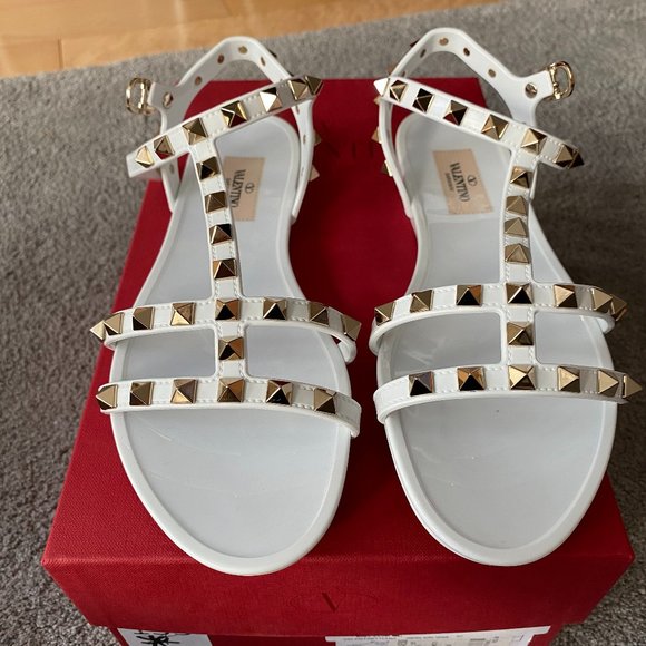 Valentino Rockstud Jelly Sandals NWT - Picture 1 of 11